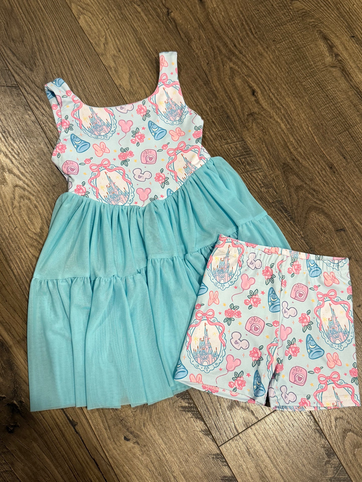 Blue enchanted Park Active Dress