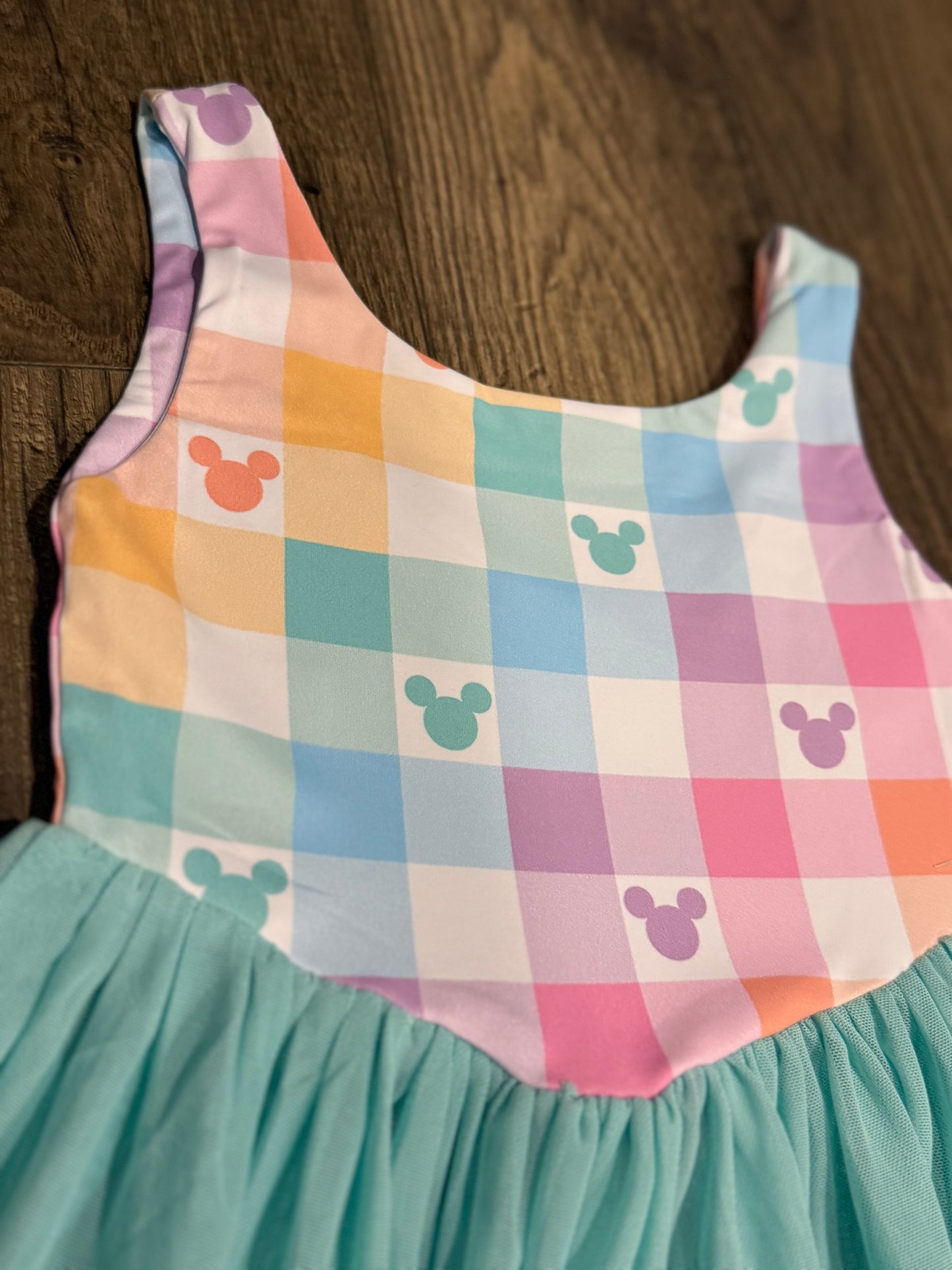 Pastel gingham Park Active Dress