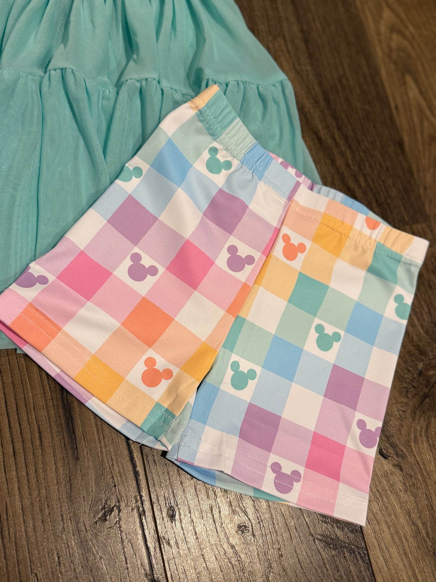 Pastel gingham Park Active Dress