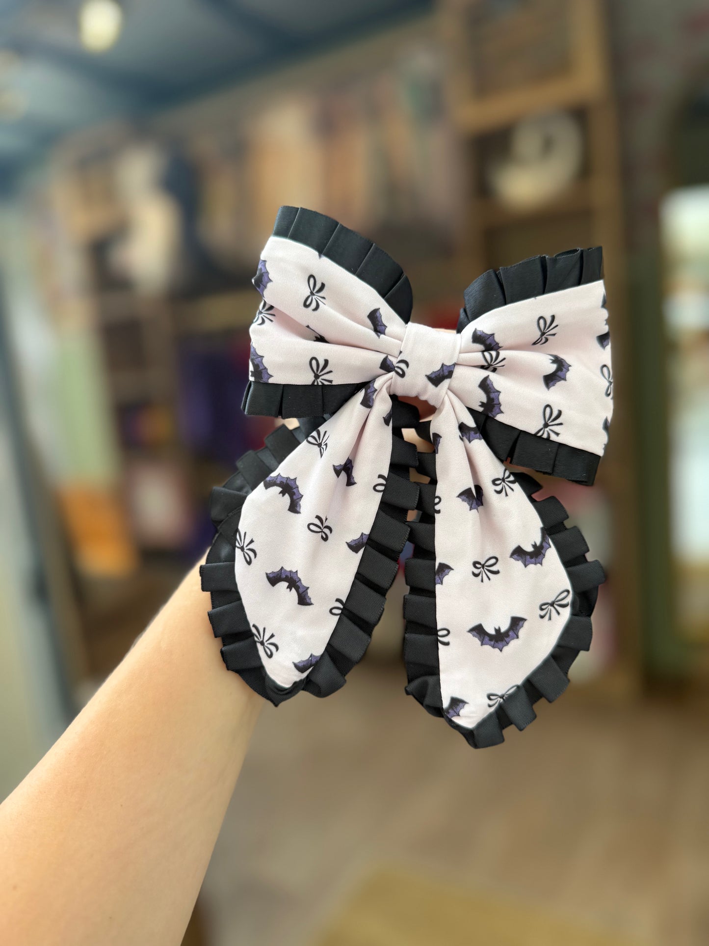 frickin bats Ruffle Bow