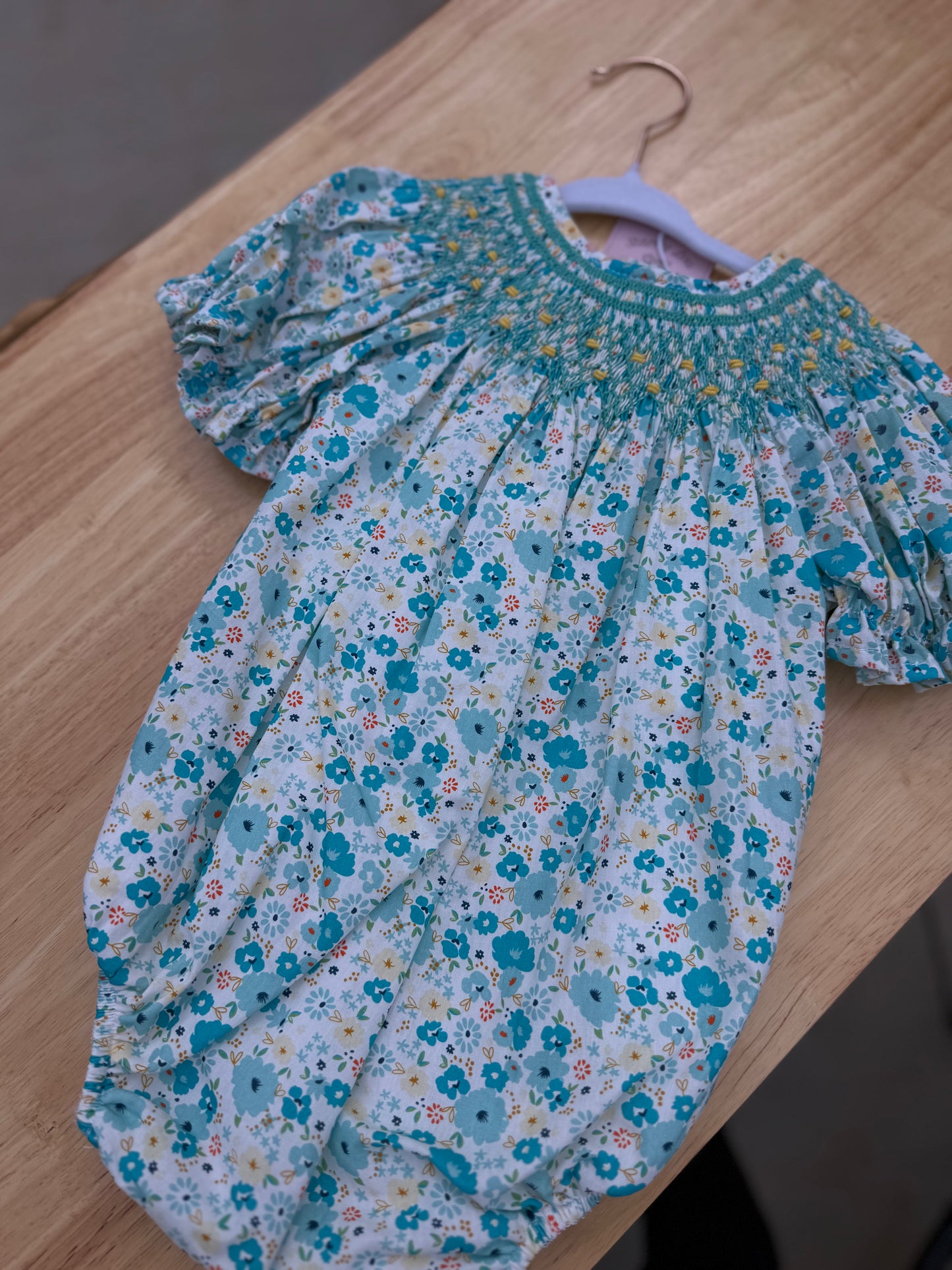 Teal FLoral Bubble LAST ONE SALE