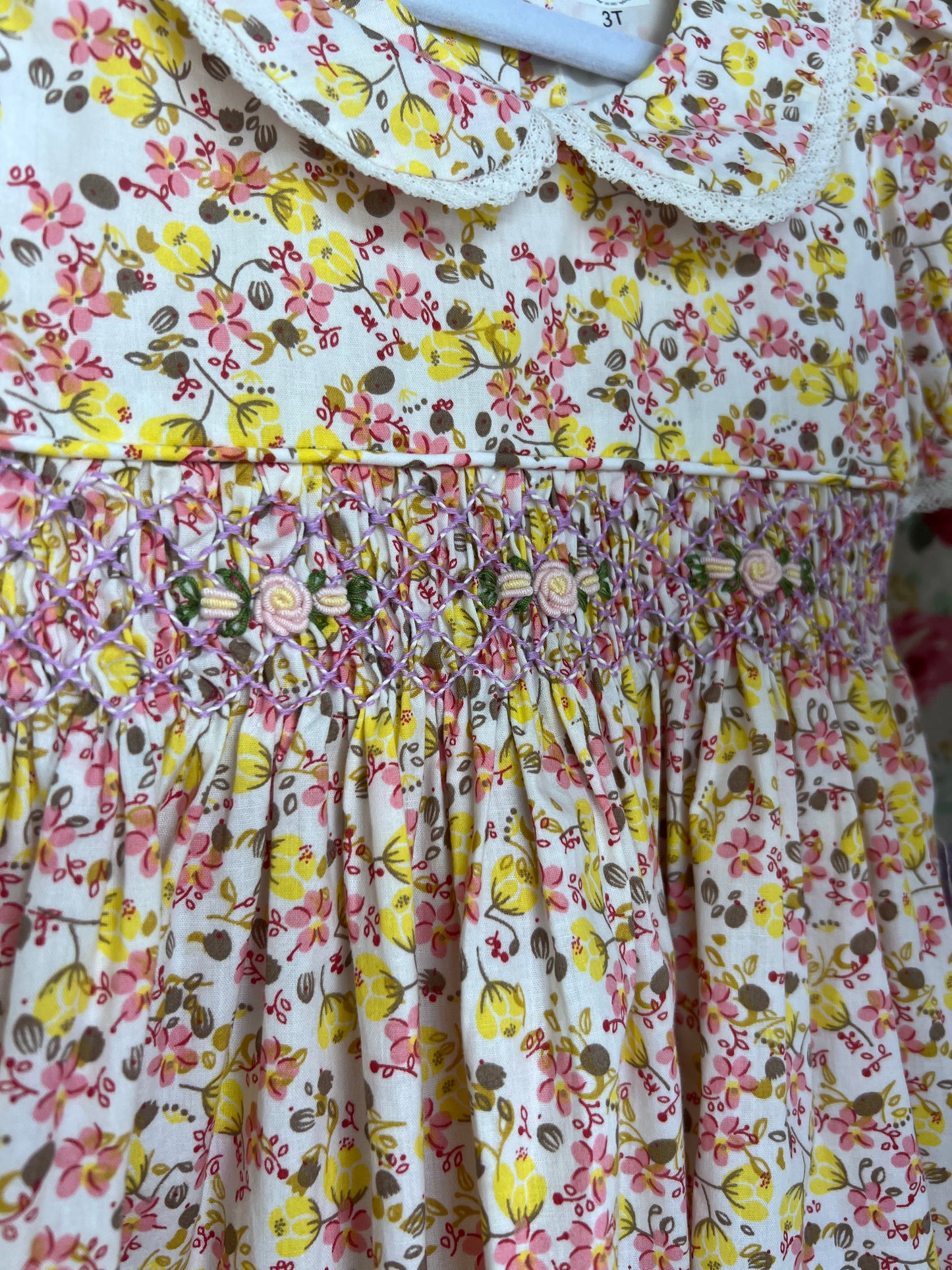Yellowish Smocked Dress